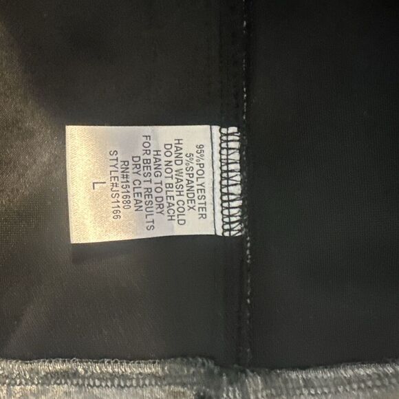 NWT Storia Crushed Velvet Mini Skirt Size Large Gray 90s Style Grunge Side Zip - Picture 7 of 8